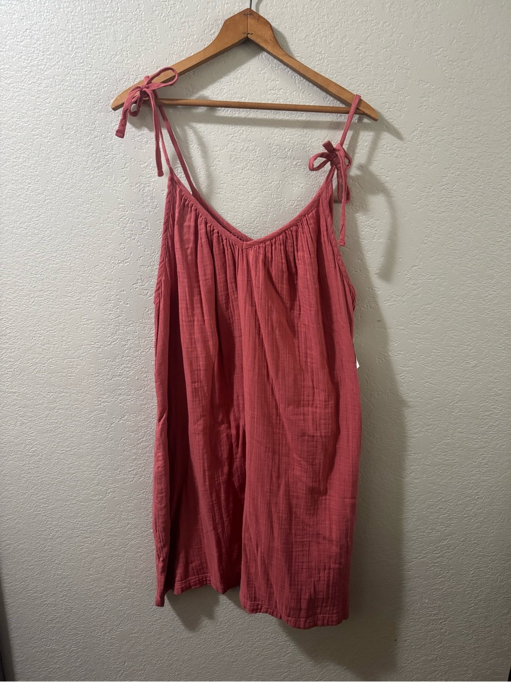 Women’s Tie-Shoulder Dress - coral